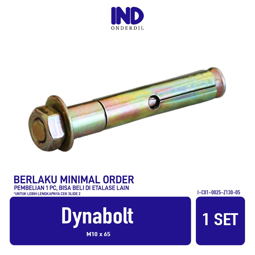 WHOLESALE Dynabolt M10 x 65 คอนกรีต Bolt Baud สกรูสกรู Ramset Dyna Bolt Bold Dinabol Anchor 10 มม.x 