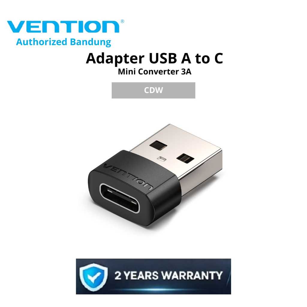 Vention Adapter USB A to C Mini Converter 3A - CDW