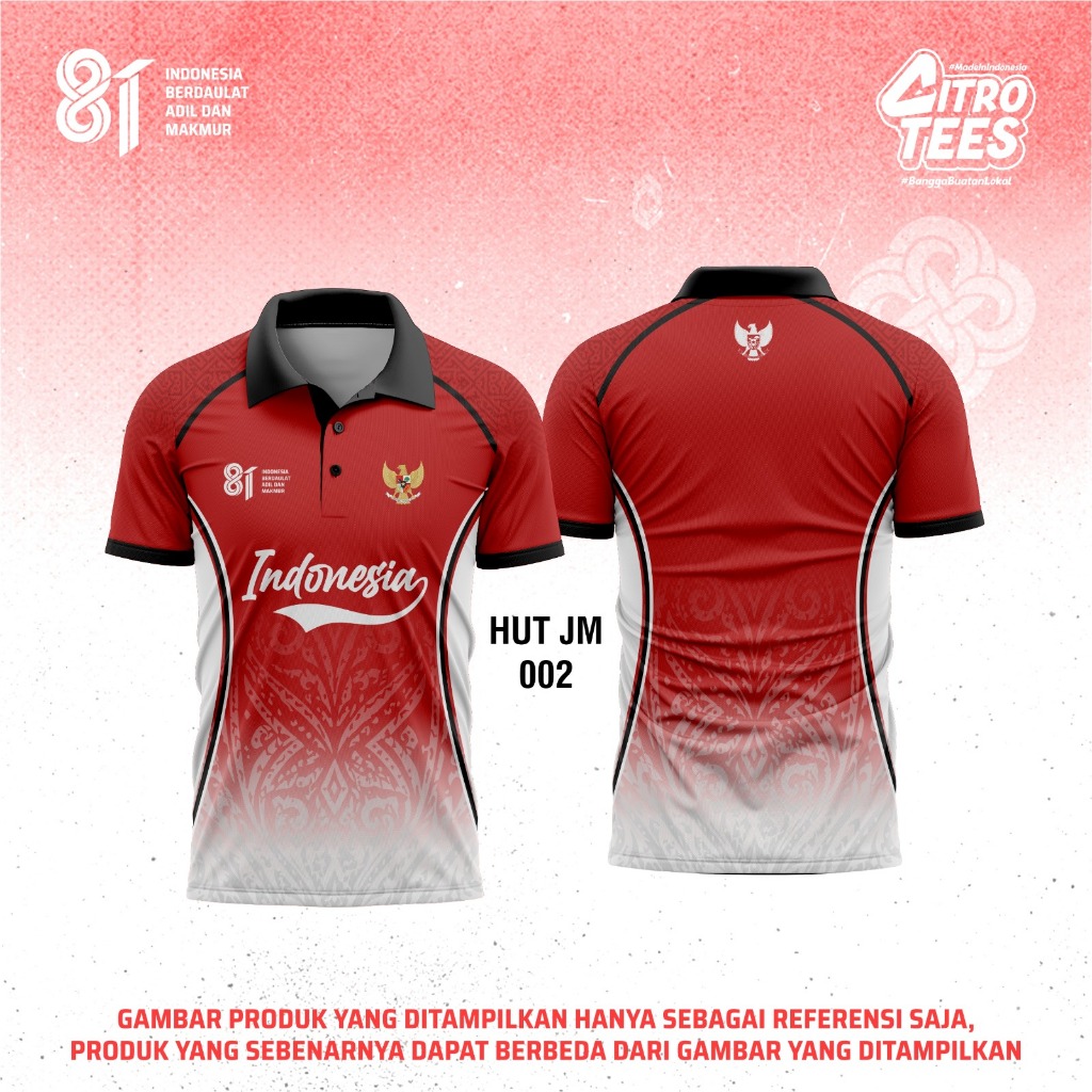 CTS HUT RI - INDEPENDENCE JERSEY 2026 (HUT JM 002) | NEEDLE DRYFIT | ฟรีที่กําหนดเอง