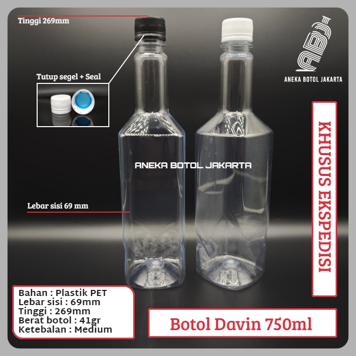 DAVIN Bottle 750ml 41gr / Davin Bottle 750 ml 41gr / Sip Bottle 750ml - EXPEDITION ONLY