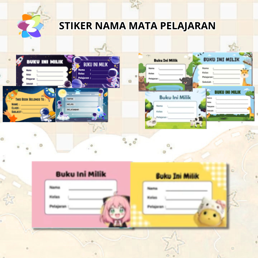 MATA 50 ชิ้น CHARACTER LESSON STICKERS