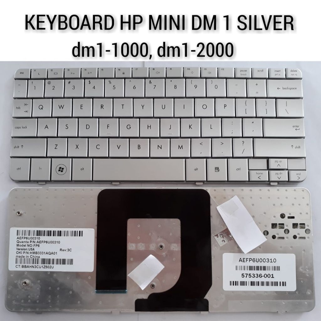 คีย์บอร์ด HP MINI DM 1 SILVER | DM 1-1000 | DM 1-2000 คีย์บอร์ด MINI HP DM 1 SILVER | DM 1-1000 | DM