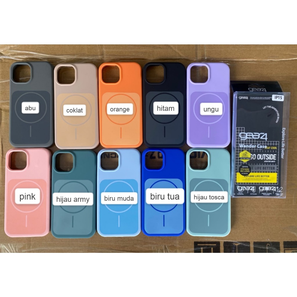 ANTI-STAIN GEAR4 CASE IC MAGSAFE IP 13 14 15 PRO PROMAX PLUS กล้อง PLONG