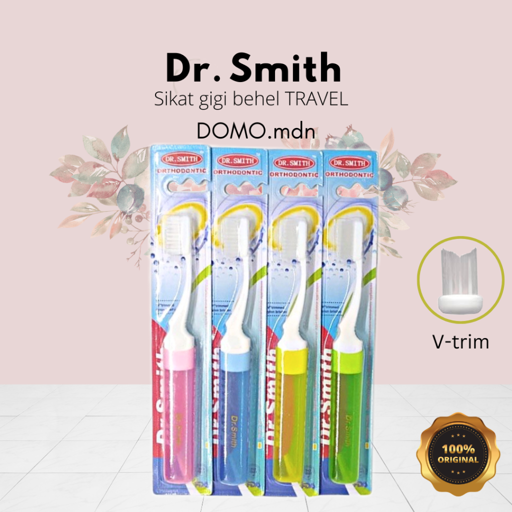 DR SMITH ORTHO TOOTHBRUSH TRAVEL BRACES V TRIM จัดฟัน dr.smith