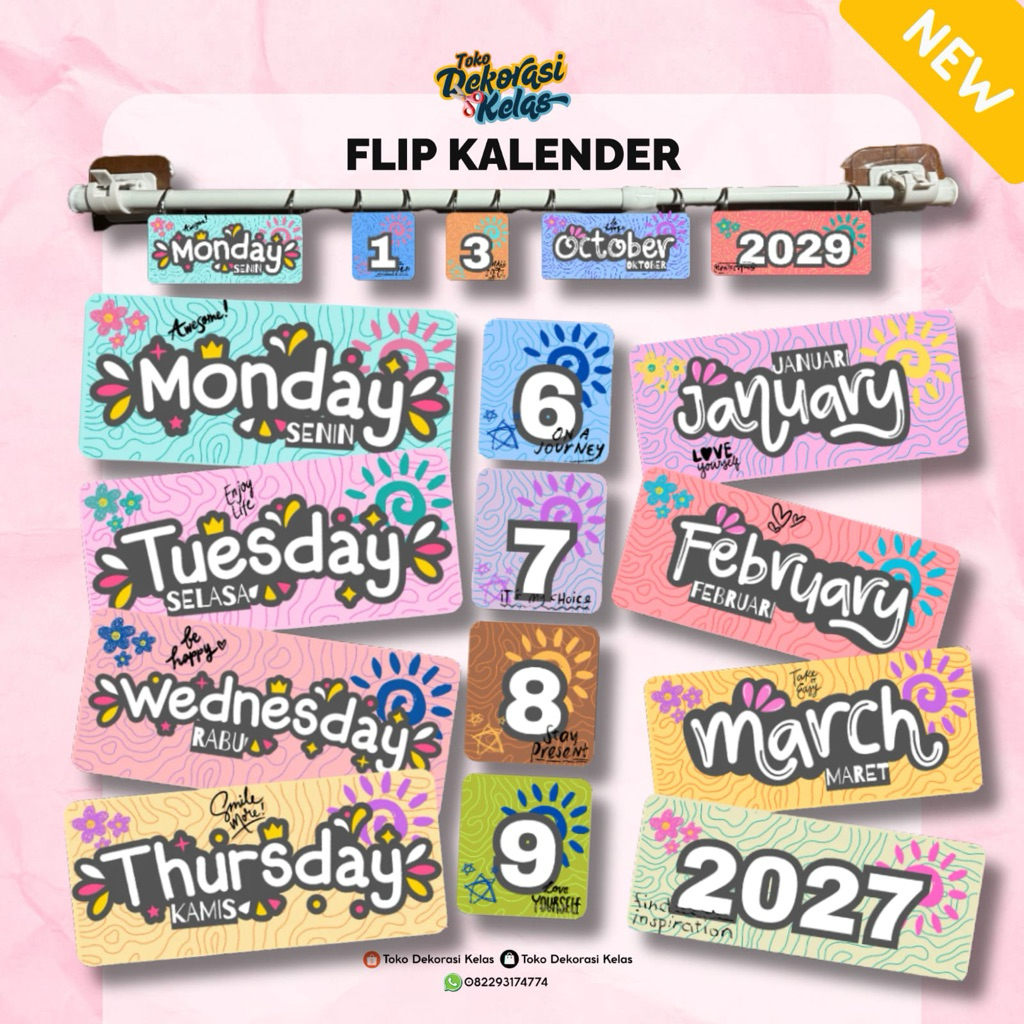 FLIP CALENDAR | CLASSBOARD CALENDAR | CALENDAR 2026-2030