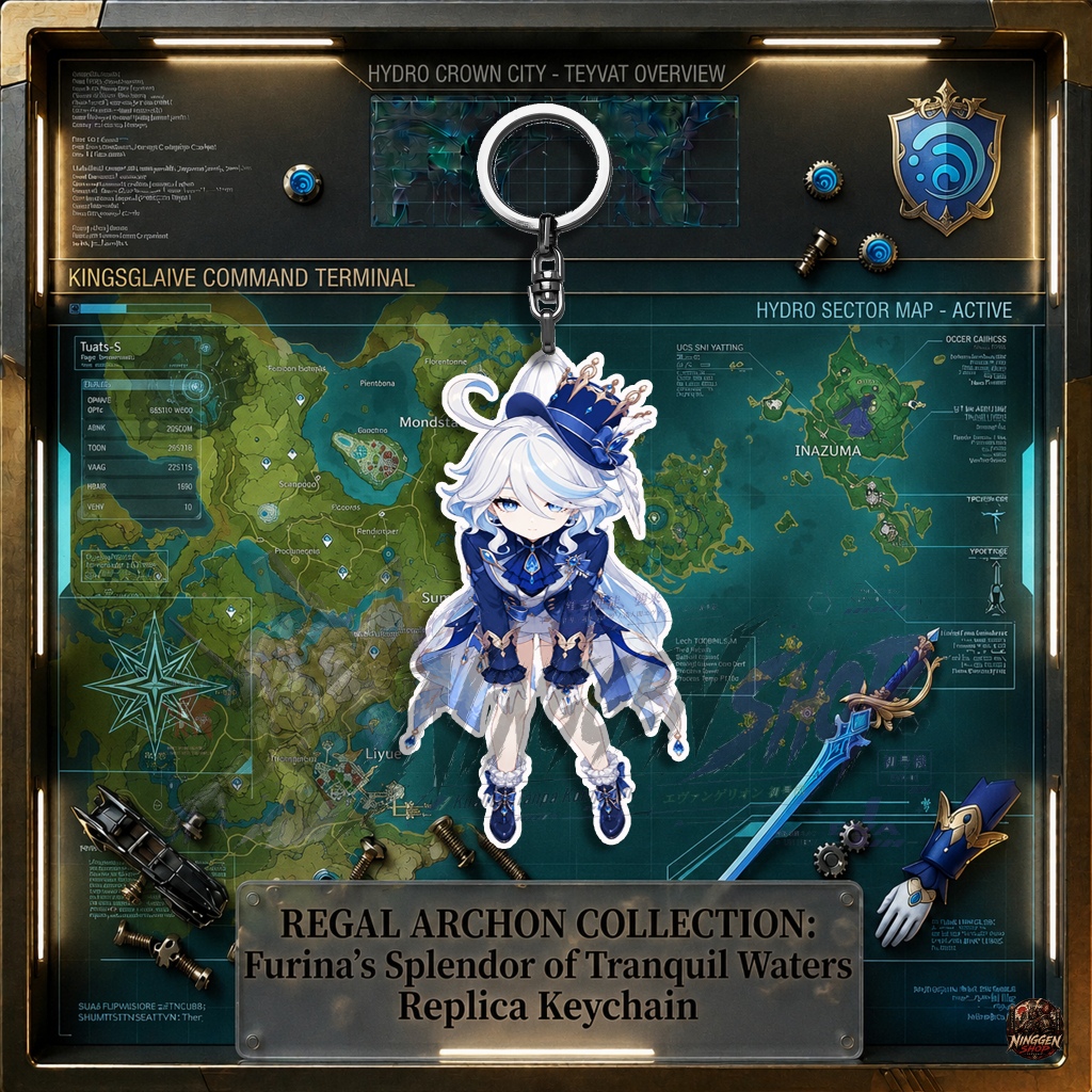 GANTUNGAN Genshin Impact Keychain - Furina - พวงกุญแจ/HP - พวงกุญแจอะคริลิค