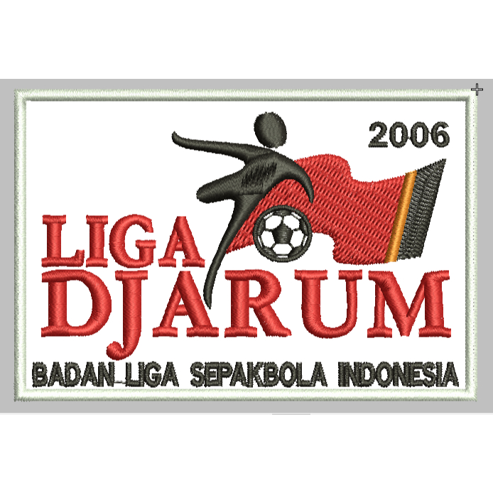 DEB-LIGA DJARUM 2006 PATCH EMBROIDERY โลโก้/EMBLEM