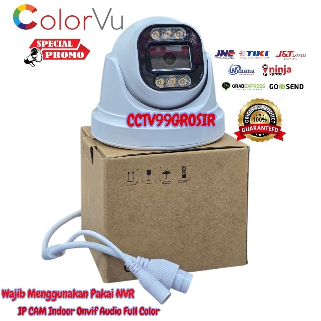 กล้อง Ip Cctv HIGHTECH 4MP Full HD Sony Exmor H.265 กล้องในร่มล่าสุด IPCAM 4MP Colorvu Audio
