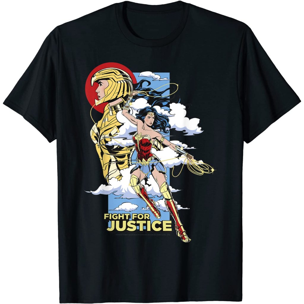 DC Comics Wonder Woman 1984 Fight For Justice Portrait เสื้อยืด