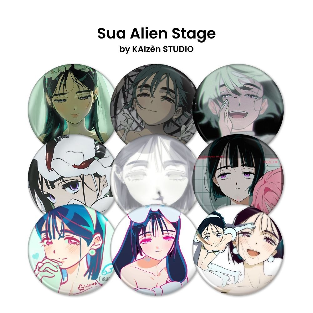 ปุ่ม Sua Alien Stage Pin (มาตรฐาน แม่เหล็ก พวงกุญแจ กระจก) โดย KAIzèn STUDIO