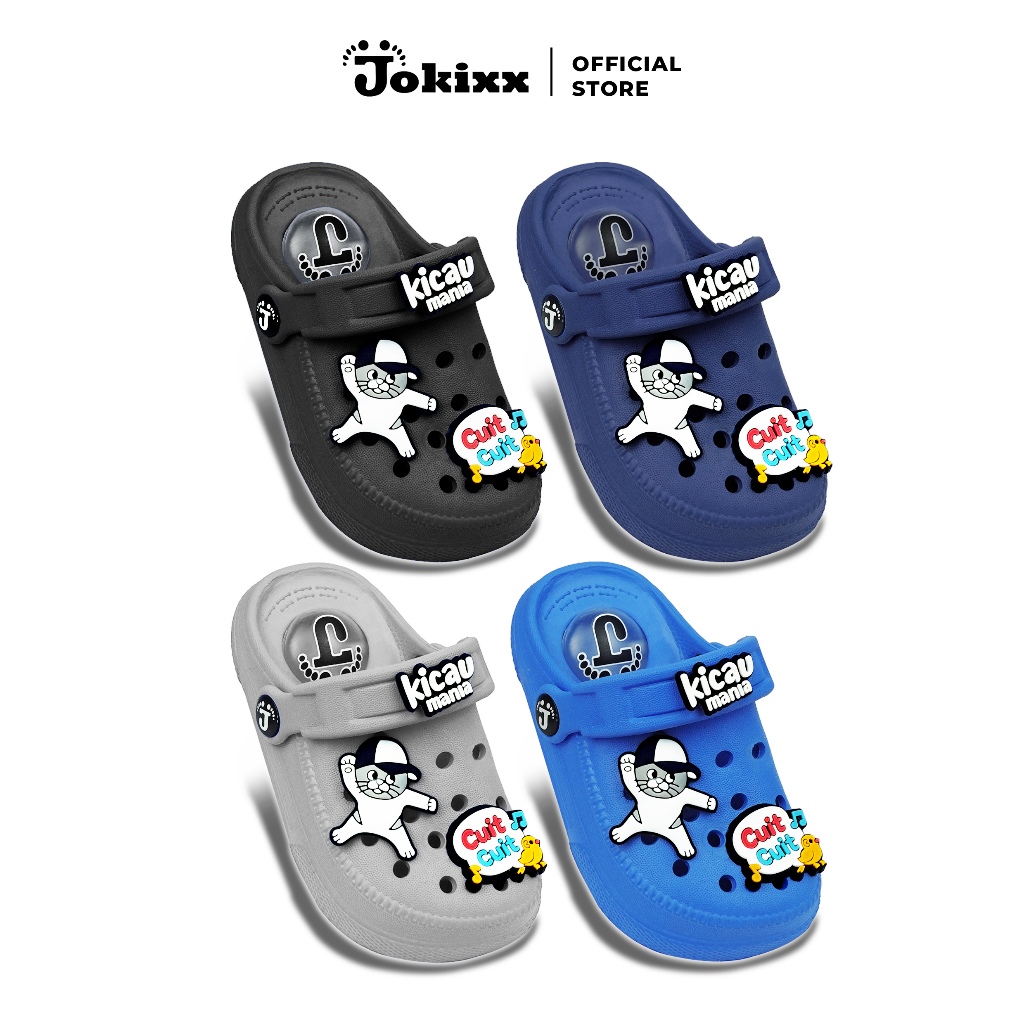 Jokox รองเท้าแตะเด็กผู้ชาย Bakkao EVA Cicit Toy Kicau Mania - นุ่มสบาย / ขนาด 18-23 (1002M-3)