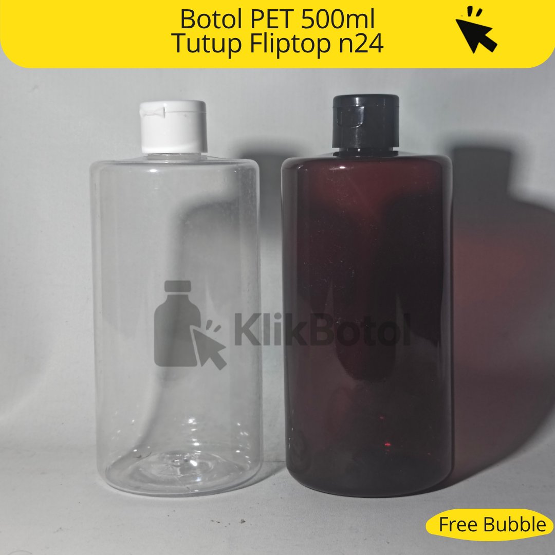 BR PET BOTTLE 500ML N24 FLIPTOP CAP N24