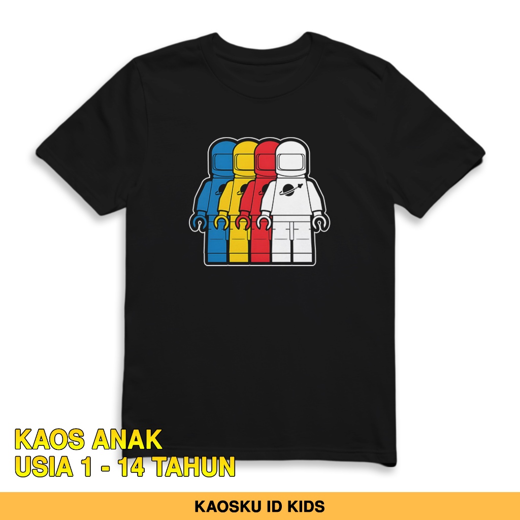 เสื้อยืด LEGO 1 ชิ้น - เสื้อยืด LEGO ASTRONAUTS - ผ้าของ CHILDRENs AGED 1-14 ปี - ยืด LEGO CHILDRENS