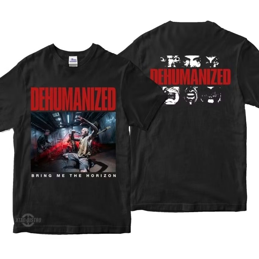 BRING ME THE HORIZON เสื้อยืด - เสื้อยืด DEHUMANIZED band bmth แคบ rock pop โลหะหนักในตัว plastisol xtab distro