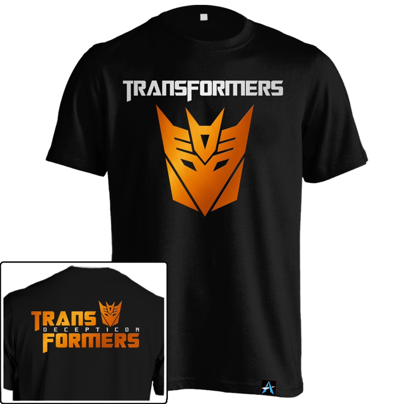 Transformers Decepticon HER-08 Premium Combed 24s เสื้อยืดโลโก้ซูเปอร์ฮีโร่