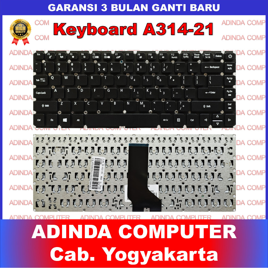 Acer Aspire 3 A314-21 A314 A314-31 A314-32 A514 A514-52 A514-53 แป้นพิมพ์แล็ปท็อป