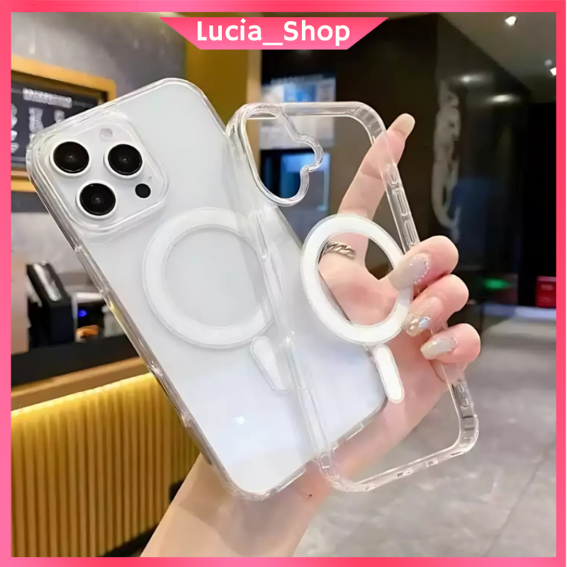 เคส Samsung A07 A06 A17 S22 S23 FE S24 S25 Plus Ultra A36 A56 5G ปลอก Magsafe Softcase แม่เหล็กใส TP