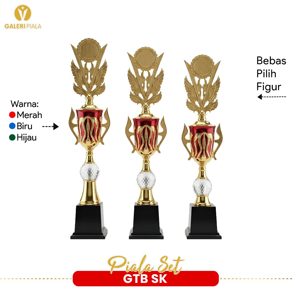 1 ชุด Trophy 123 Champion รุ่น GTB SK Cool Trophy Championship Trophy School Tournament Sports สิงหา