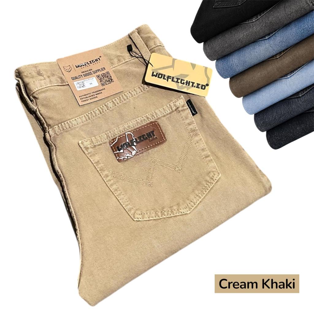 DENIM - กางเกงยีนส์ผู้ชาย WOLFLIGHT | กางเกงยีนส์มาตรฐาน | REGULAR REGULAR REGULAR REGULAR | 28-38 |กางเกงผู้ชาย