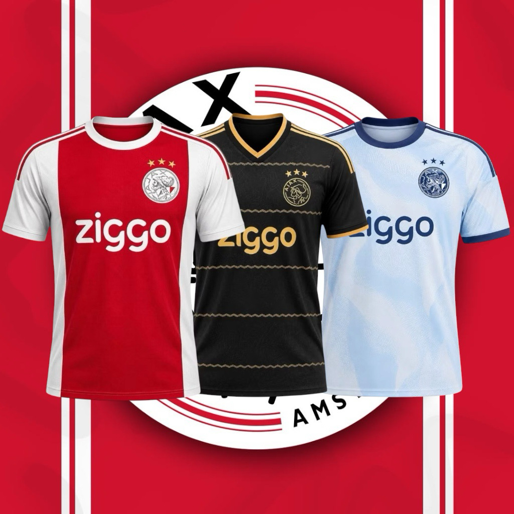 NEWEST JERSEY AJAX 2026/2027 เสื้อฟุตบอลแบบกําหนดเองพิมพ์ลายเต็ม