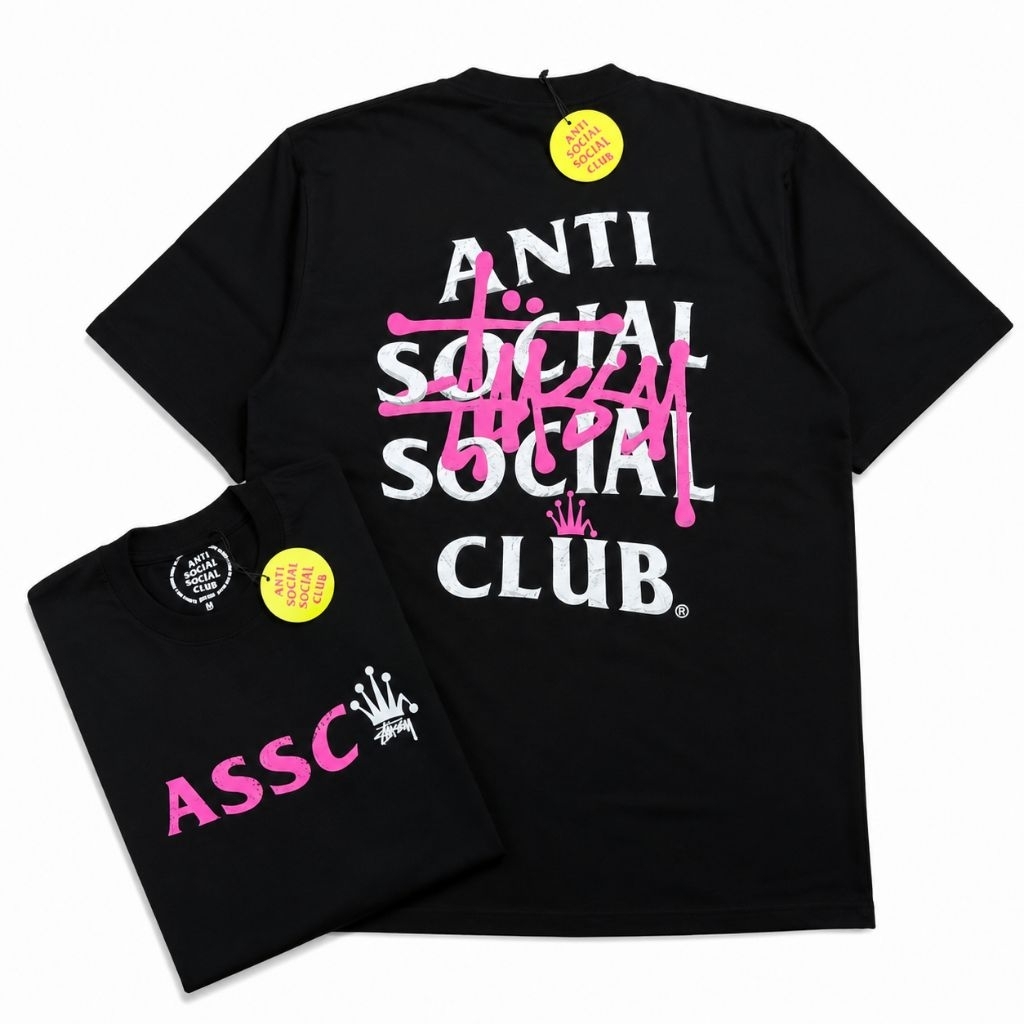 เสื้อยืด ASSC COLAB STUSSY SUPER PREMIUM