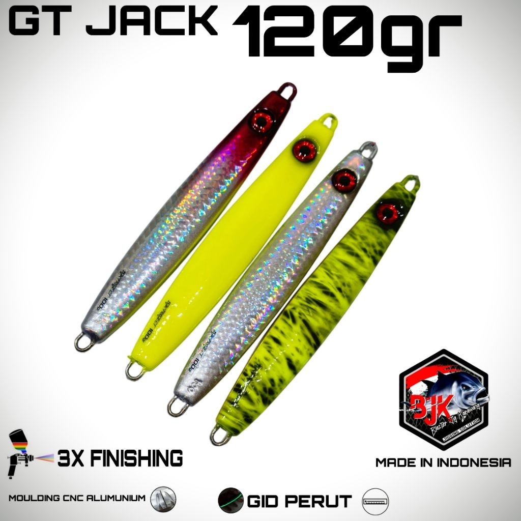 METAL JIG GT JACK 15g -120g ใหม่เหยื่อตกปลา GACOR FISHY BJK PROJECT ตกปลา PROJECT