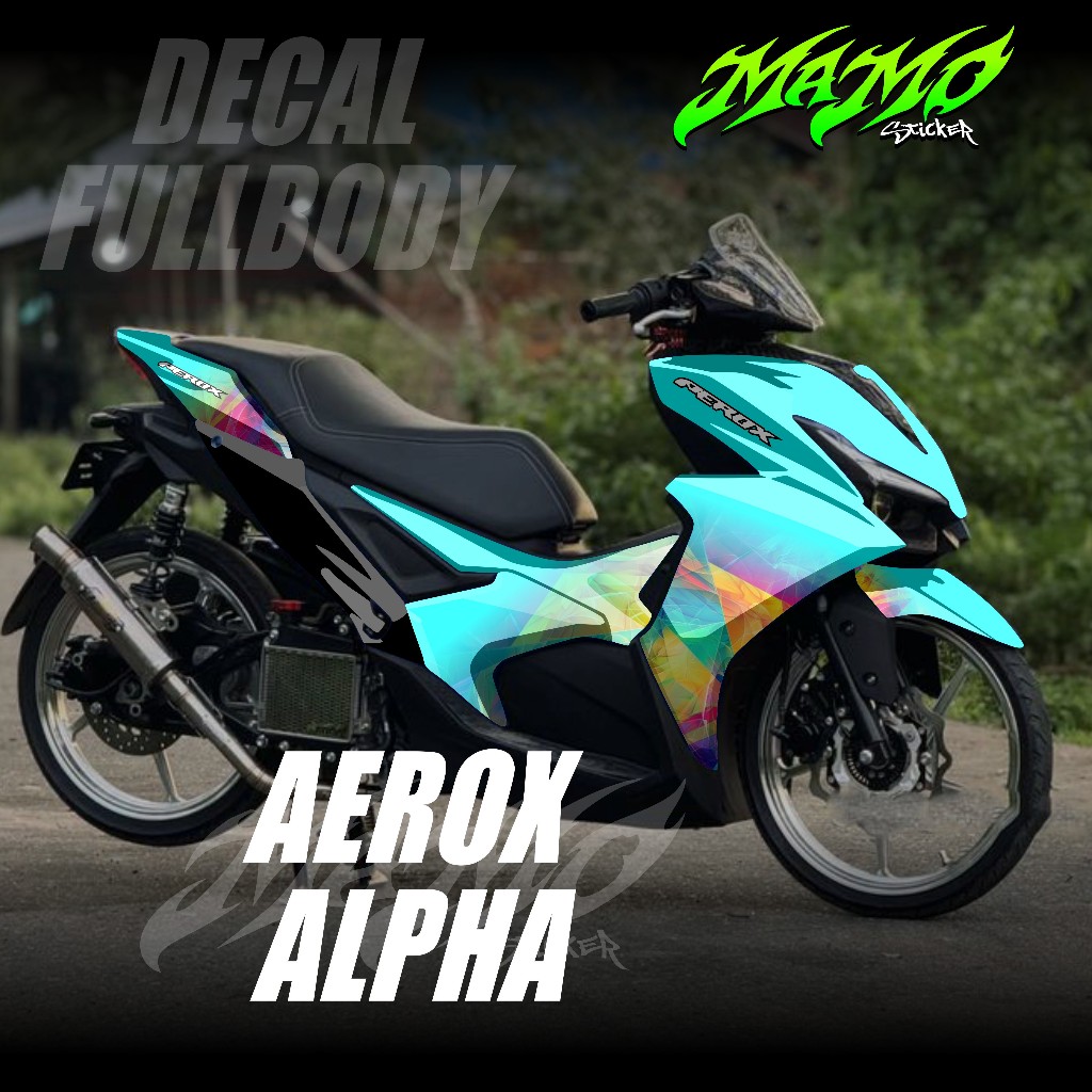 ใหม่ล่าสุดสติ๊กเกอร์รูปลอก Yamaha Aerox 155 Alpha Full Body 2025 2026 - สติ๊กเกอร์รูปลอก Aerox Turbo