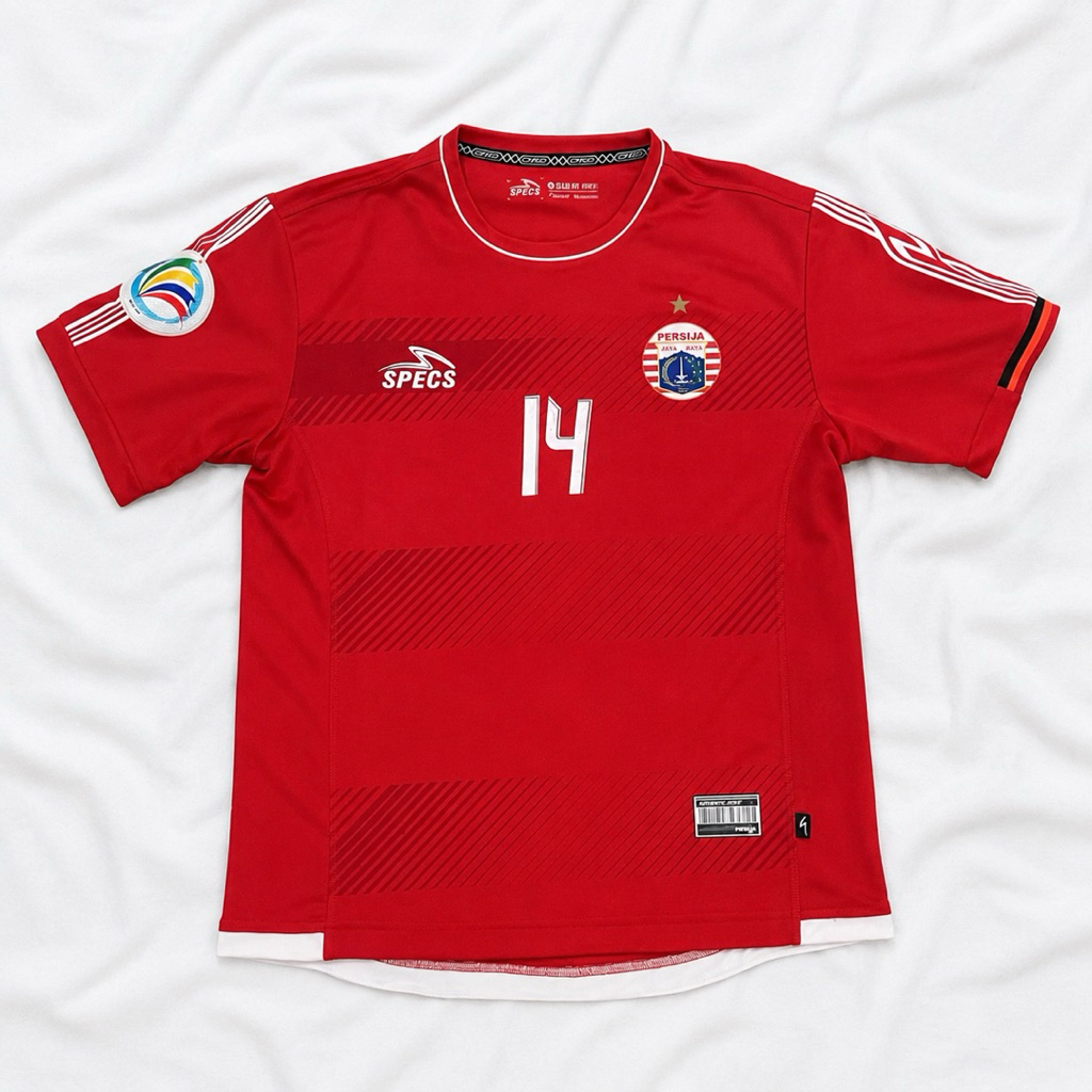 Persija Home Jersey Specs Ismed Sofyan 14 Official Size XL