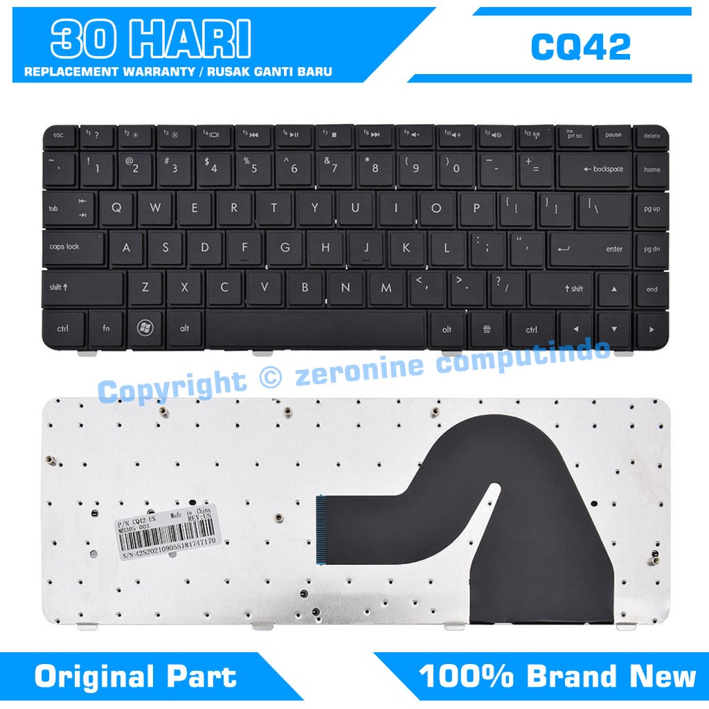 คีย์บอร์ด HP Compaq Presario G42 CQ42 CQ42-100 CQ42-200 CQ42-300
