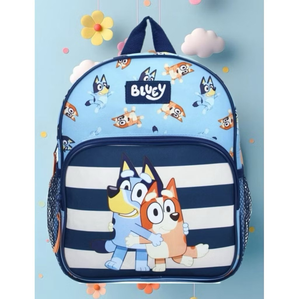 [ SJB ] กระเป๋าเป้โรงเรียนอนุบาล ก่อนวัยเรียน ประถม พร้อมตัวละคร Bluey และ bingo กระเป๋าเป้น่ารักสําหรับเด็กผู้ชาย