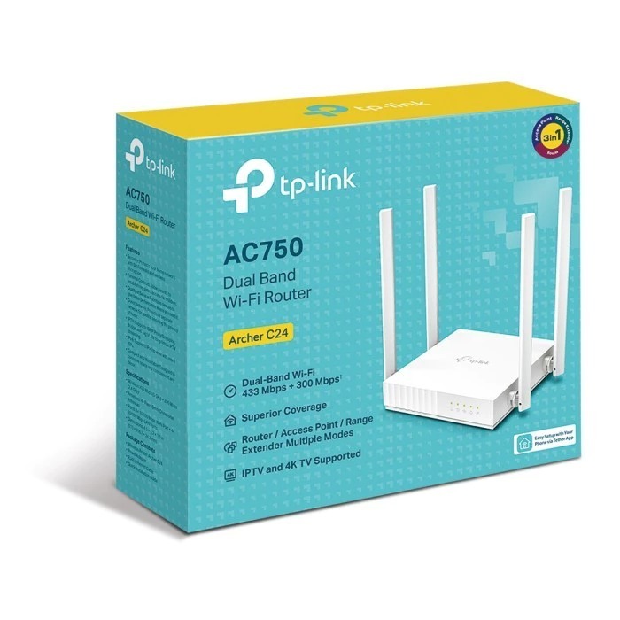 TP-LINK CHER C24 AC750 DUAL BAND ROUTER -06105