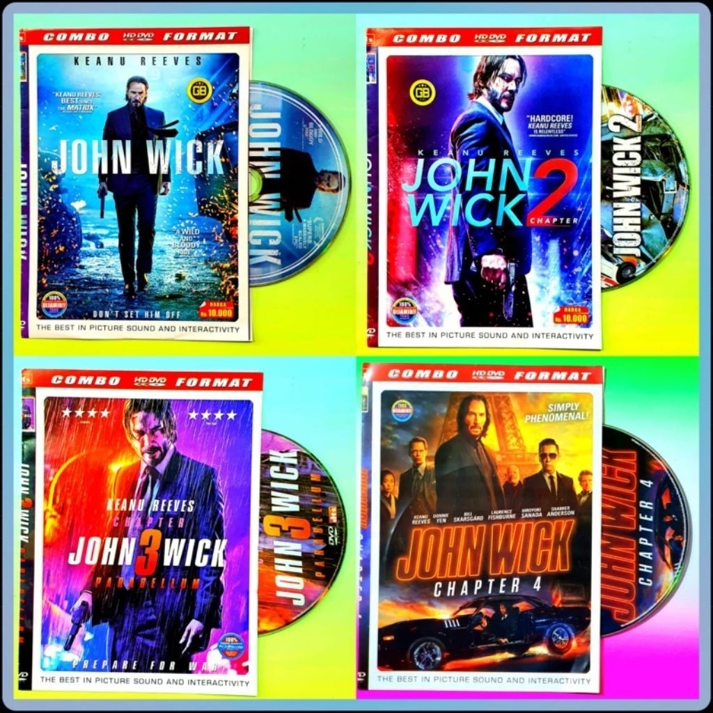 ใหม่ล่าสุด JOHN WICK ACTION FILM DVD CASSETTE