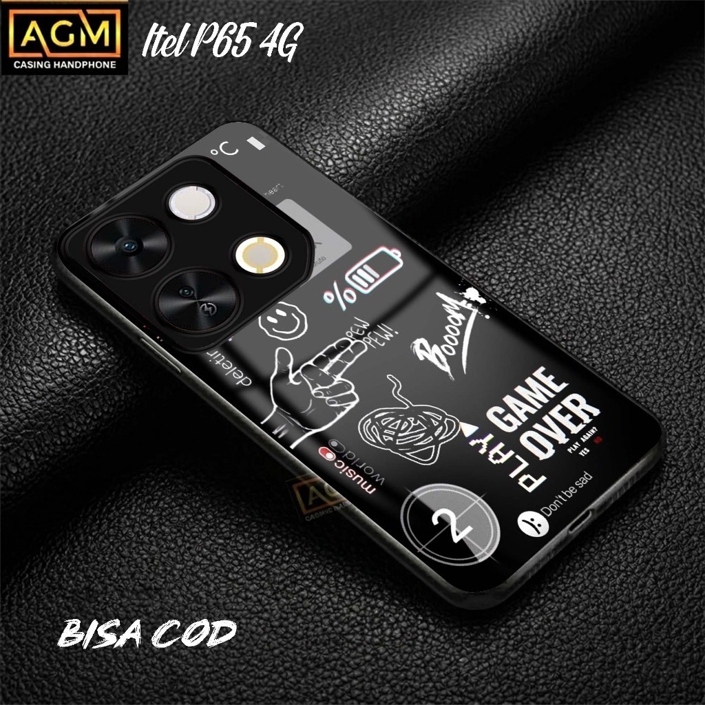 HP ล่าสุด Itel P65 4G Softcase - New Full Body Case / Full Cover Itel P65 4G Phone (Aesthetic] - AGM