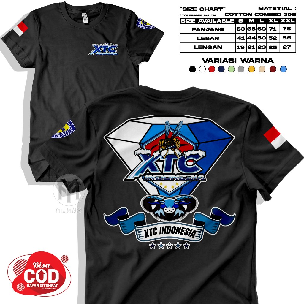KATUN เสื้อยืดผู้ชายผู้ใหญ่ Xtc Indonesia Motif 02 | ล่าสุดเสื้อยืดผู้ชาย Distro สุดเท่ 2026 | เสื้อ
