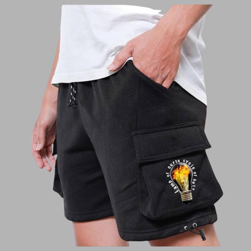 Cycle Of Hate Cargo Shorts / Fleece Cargo Shorts