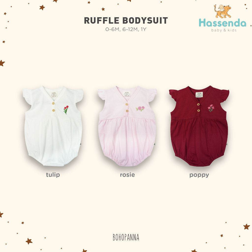 BOHOPNA - RUFFLE BODY SUIT / Baby Ruffle Jumper