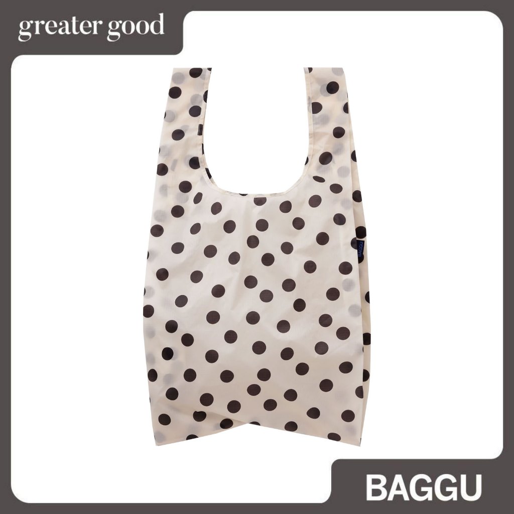 Baggu - Big Baggu ในครีมและลายจุดดํา