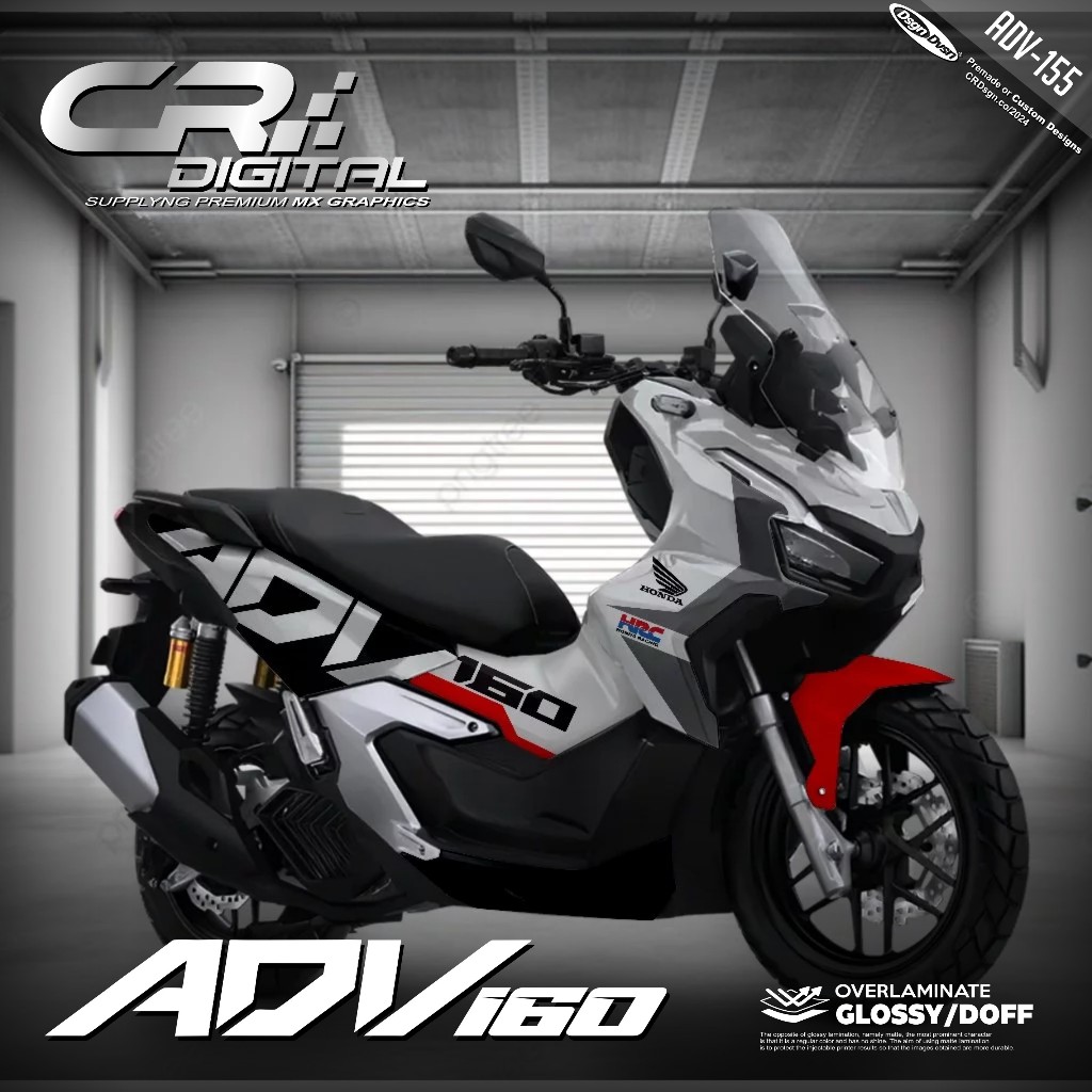 Honda ADV 160 ADV 150 Full Body Decal สติ๊กเกอร์แบบกําหนดเอง ออกแบบฟรี Simple Motif ADV 155
