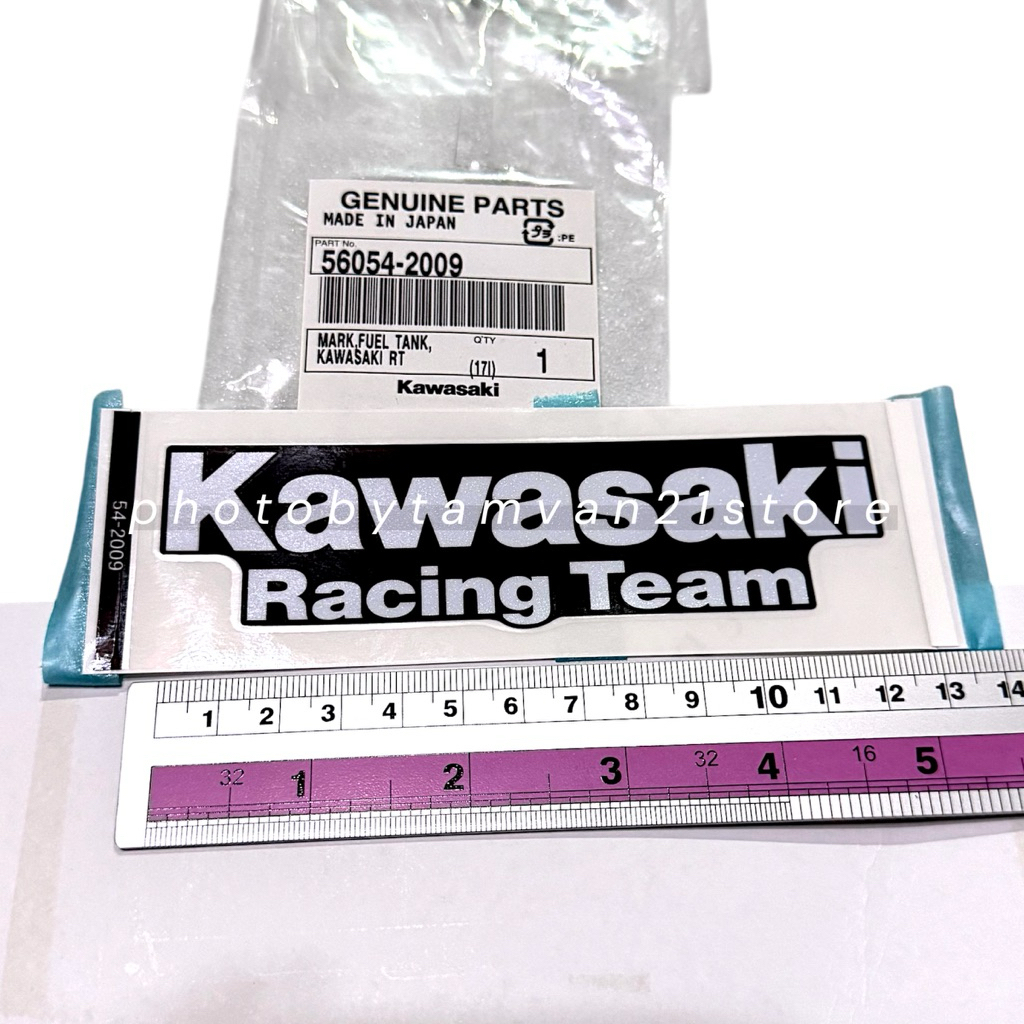 KRT TANK STICKER KAWASAKI RACING TEAM NINJA 250 ZX25R ZX6R ZX10R 56054-2009 ต้นฉบับ KAWASAKI