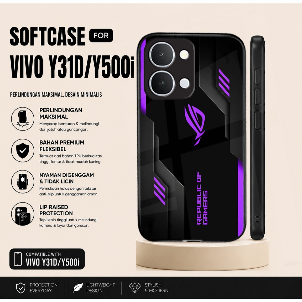 กรณี Hp สําหรับ Vivo Y31D Y500i Y31D Pro ปลอกและตัวป้องกันกล้อง Vivo Y31D Softcase Vivo Y31D ซิลิโคน