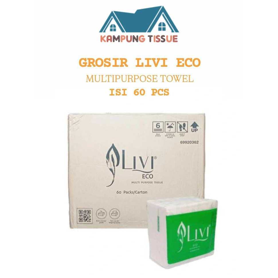 WHOLESALE LIVI POP UP ECO MULTIPURPOSE 150s 2ply / ทิชชู่ป๊อปอัพ livi 150 s 2 ชั้น