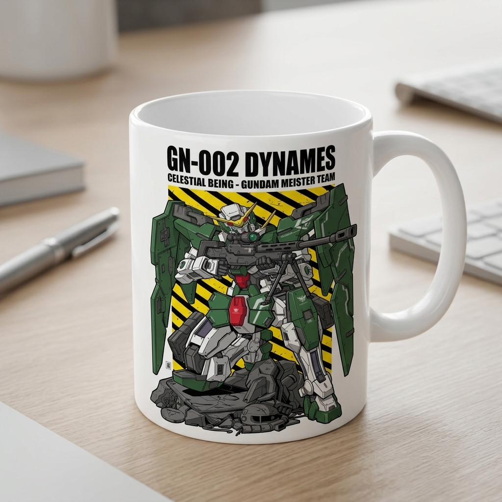 กันดั้ม GN-002 แก้วเซรามิค Dynames Mecha