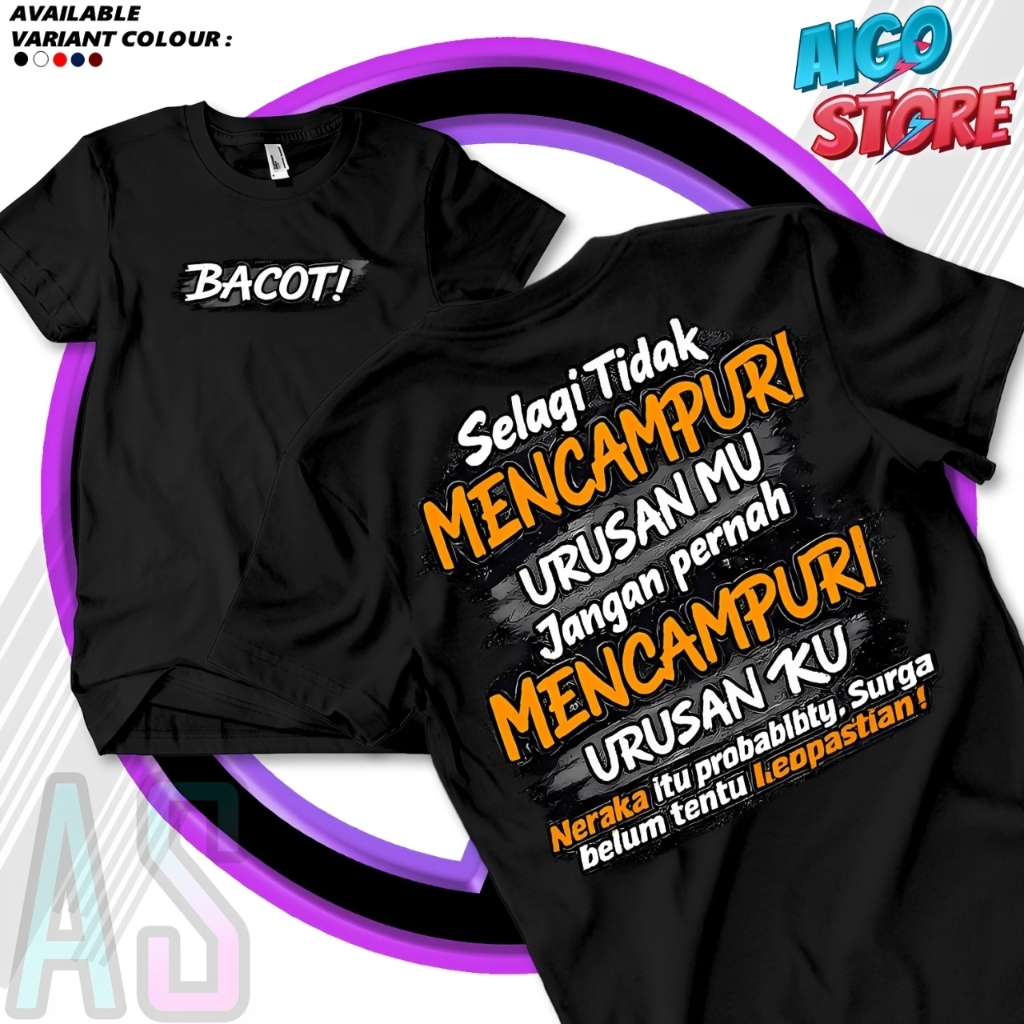 Distro เสื้อยืด B4C0T เสื้อยืด ARE YOU DONT MIX YOU WILL NEVER MIXING ME / ผู้ชายผู้หญิง