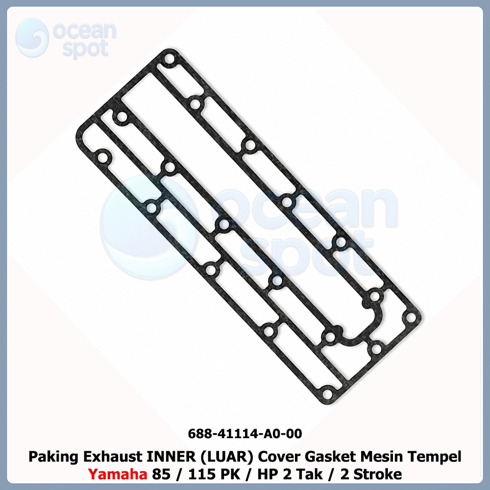 MESIN 688-41114-A0-0-00 นอกปะเก็นไอเสีย (ออก) Yamaha 85 115 PK HP 2-Stroke 2-Stroke ฝาครอบปะเก็นเครื