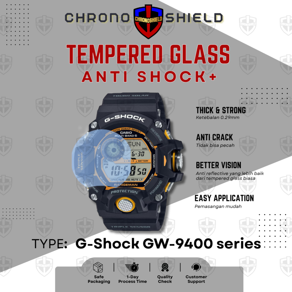 กระจกนิรภัยป้องกันการกระแทกสําหรับ G-Shock GW9400 GW 9400 GShock GW-9400