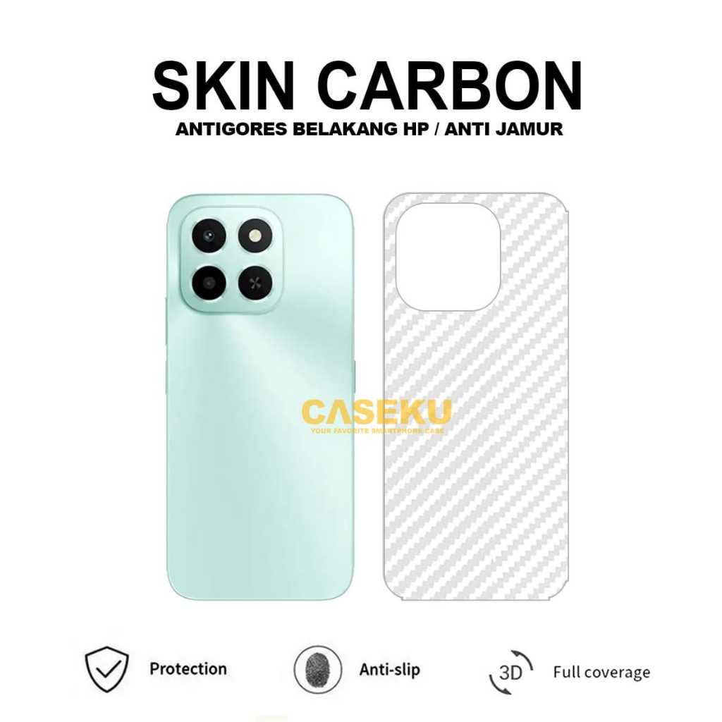 Honor X5C Plus Honor X6C Skin Carbon Garskin Anti-Scratch Back Honor X5C Plus Honor X6C