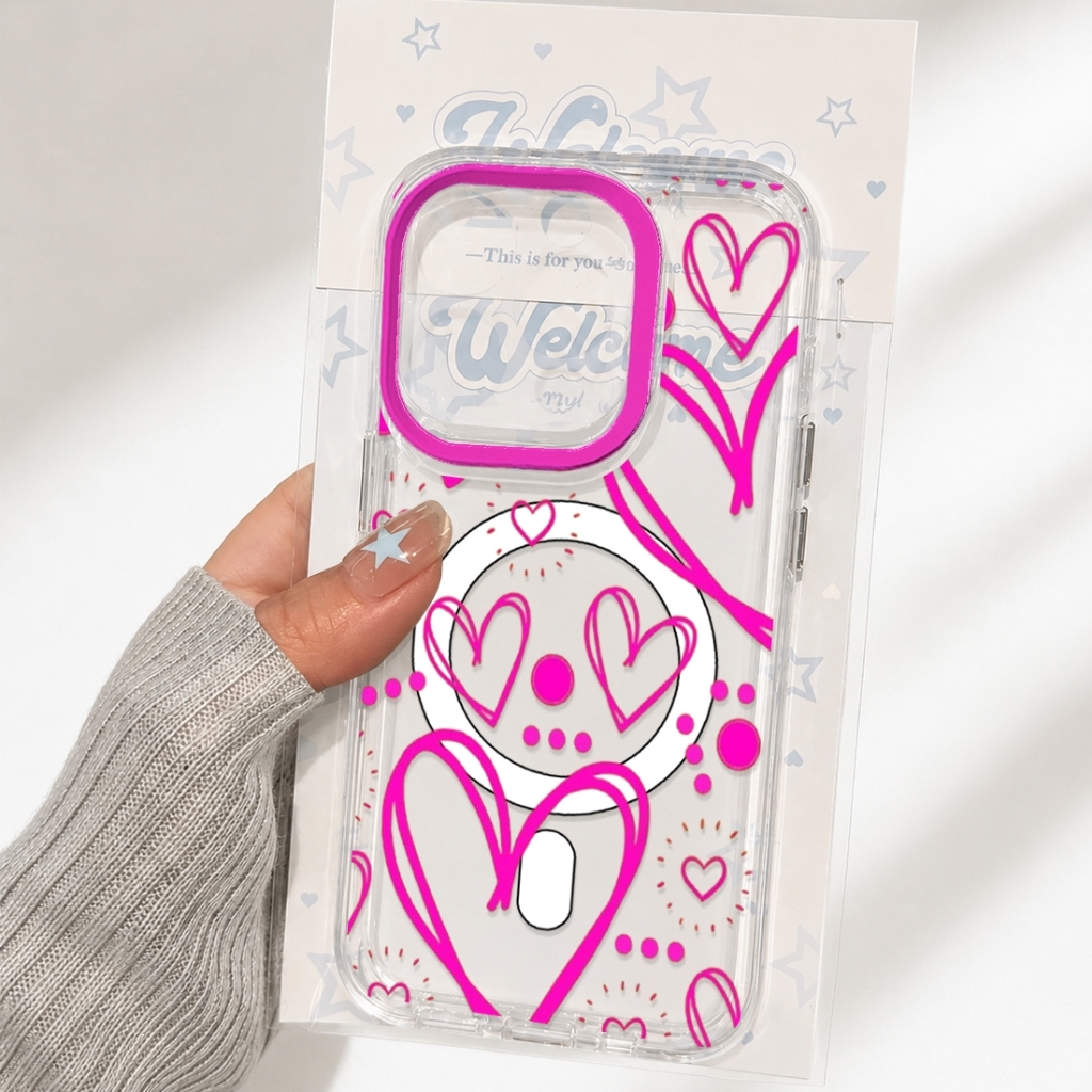 HP BNR - Magsafe Love Motif เคสโทรศัพท์สําหรับ Itel City 200 100 Power 70 A100C A95 A90 RS4 A49 A80 