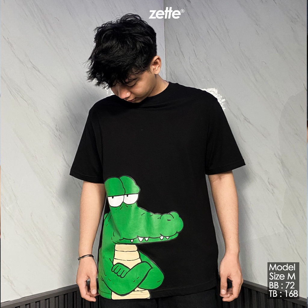 OVERSIZE ZONE045 ZETTE REBEL CROCK สีดํา