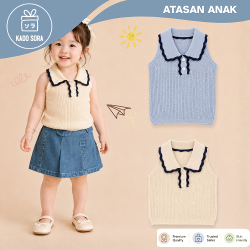KEMEJA KADOSORA - 0-4 ปี | KNIT TOP KNIT เสื้อยืด BABY SHIRT GIRLS CLOTHING แคตตาล็อก CTML CAY
