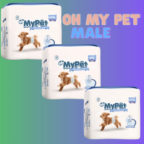 OH MY PET ผ้าอ้อมชายป้องกันการรั่ว 12 ชั่วโมง - ไซส์ XS, S, M